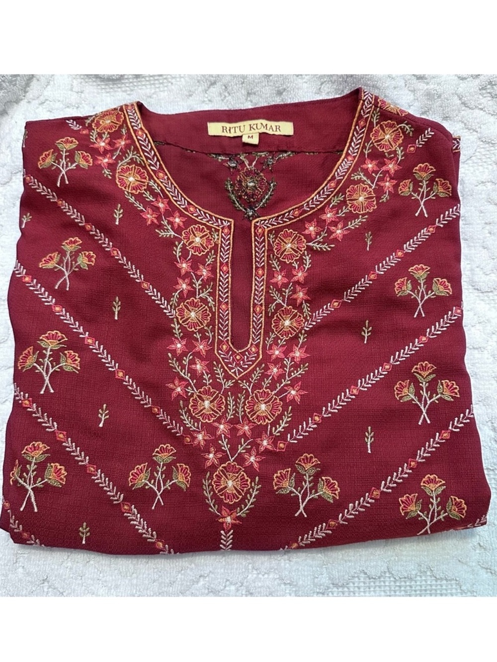 Ritu Kumar | Top | Ritu Kumar Embroidered Kurta